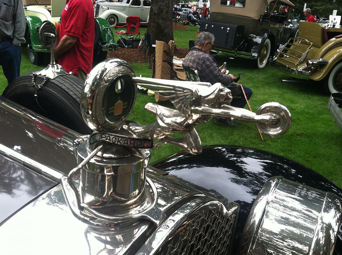 Packard hood ornament - from the Forest Grove Concours d'Elegance 2012 photo gallery.