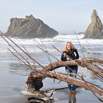 Andrea on the beach