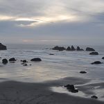 Bandon beach at sunset