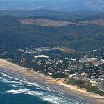 Andrea's parents live down there somewhere