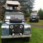 Land Rovers (Keith Martin's D90 in the back)