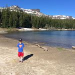 Fishing at Three Creeks Lake, near Sisters, OR
