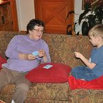 Playing cards with Grandma