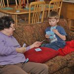 Playing cards with Grandma