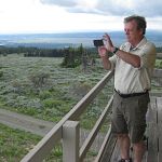 Keith in the lookout tower