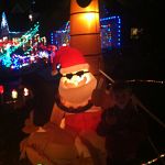 Santa and a penguin